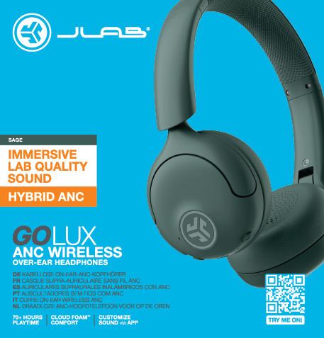 Actual product image JLab Audio GO LUX ANC - Headphones (ANC, Wireless)