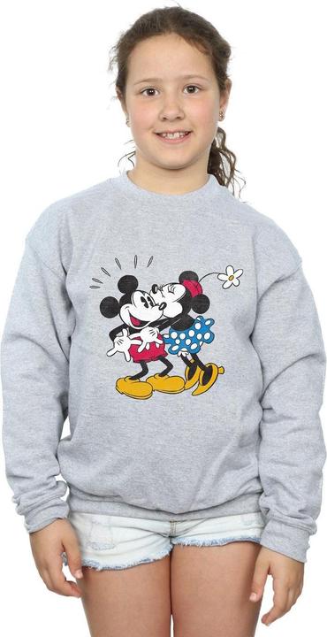Produktbild Disney Mickey Mouse Mickey And Minnie Kiss Sweatshirt Mädchen (152, 158)