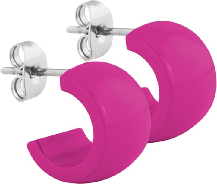 Produktbild Star Piercing Ohrstecker violett rund abgerundet 9x14 (ohne Messing, Chirurgenstahl 316L)