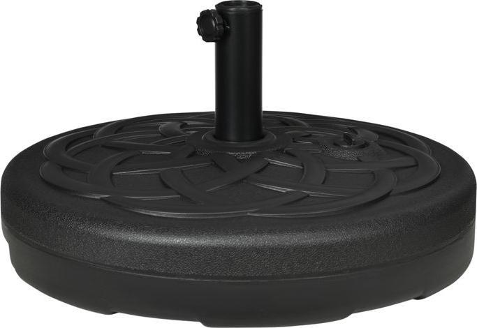 Actual product image Swisshandel24 Sonnenschirmständer bis 35 kg befüllbar rund, Ø38/48 mm, Schwarz