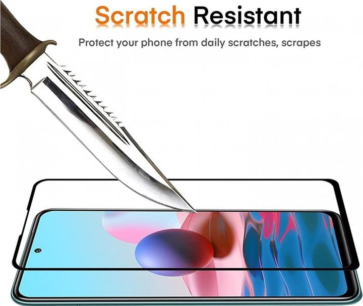 Actual product image Screenguard Xiaomi Redmi Note 10S Full Screen Protective Glass Film 2.5D 9H (1 Piece, Xiaomi Redmi Note 10S)
