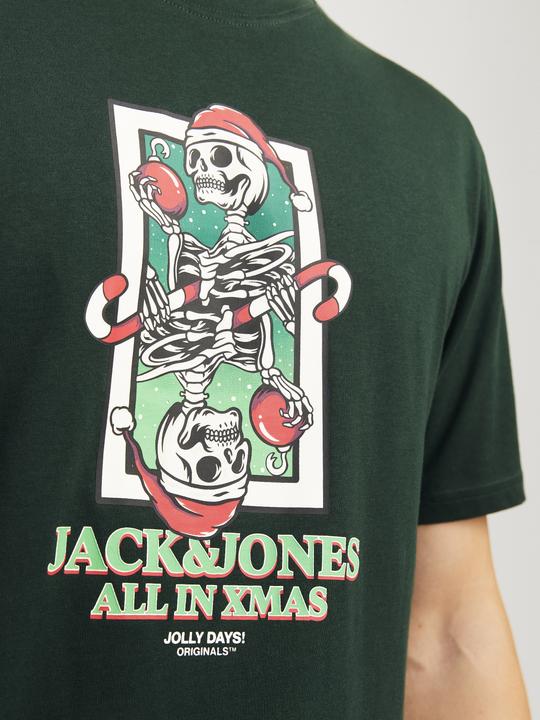 Actual product image Jack & Jones X-mas round neck T-shirt T-shirt (S)