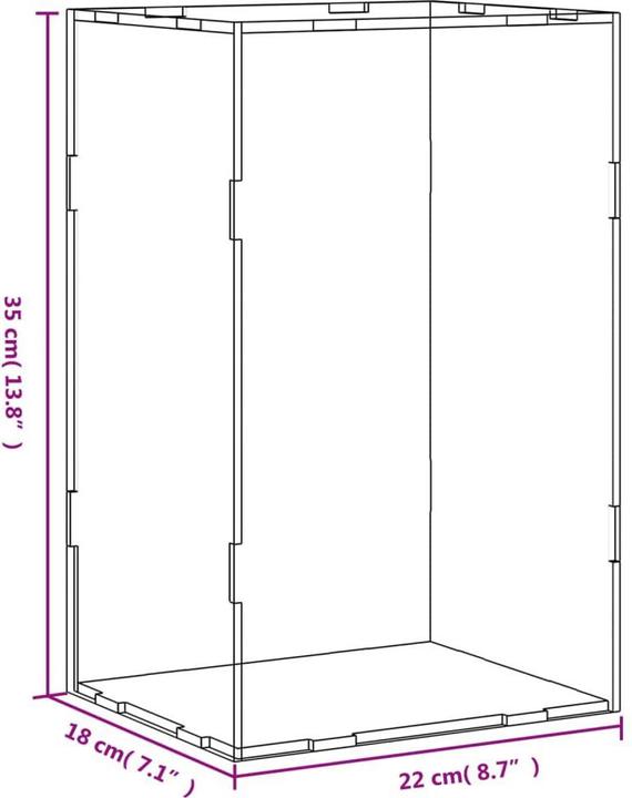 Actual product image VidaXL Jerrine (22 x 18 x 35 cm)