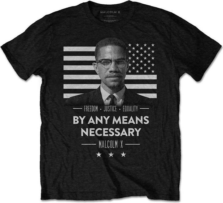 Image du produit Malcolm X - T-shirt BY ANY MEANS NECESSARY - Adulte (M)