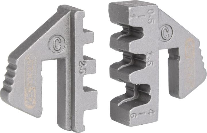 Produktbild KS Tools Paar Crimp-Einsätze für Flachstecker 4,8 und 6,3 mm, Ã˜ 0,5
