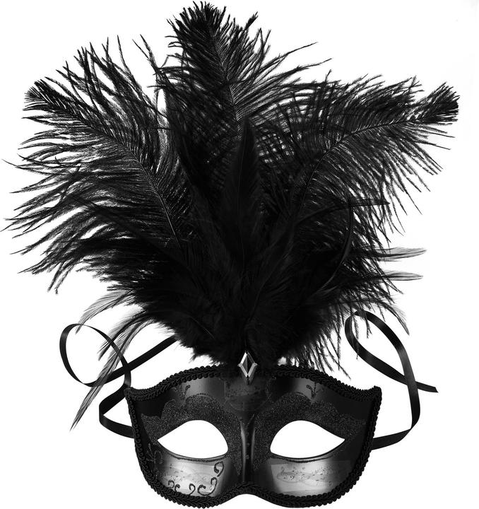 Produktbild tectake Venezianische Maske mit Federn