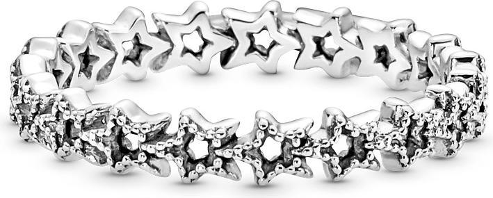 Actual product image Pandora Ring Asymmetrical Stars (52, 925 Silver)