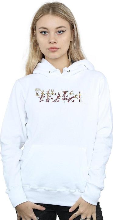 Actual product image Looney Tunes Womens/Ladies Wile E Coyote Colour Code Hoodie (M)