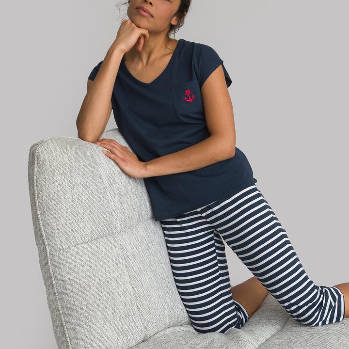 La Redoute Collections Kurzer Pyjama aus Baumwoll-Jersey