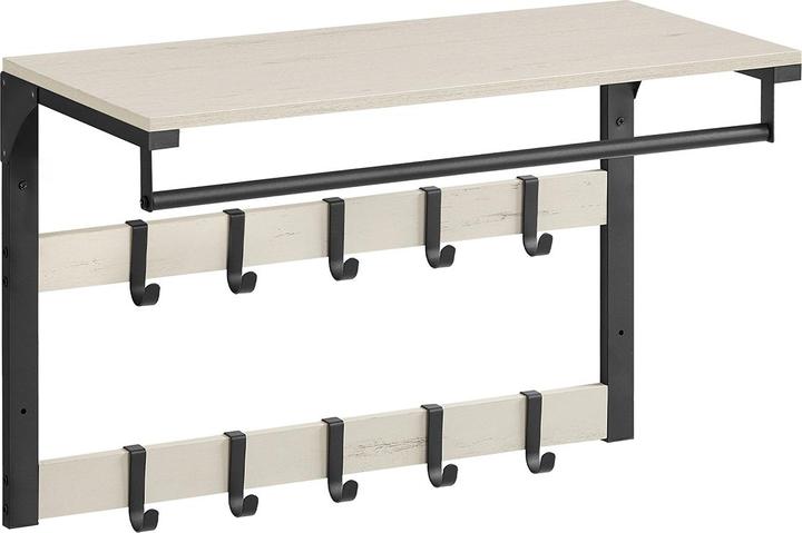 Actual product image Vasagle Wandgarderobe 10 Haken 65 cm x 42 cm
