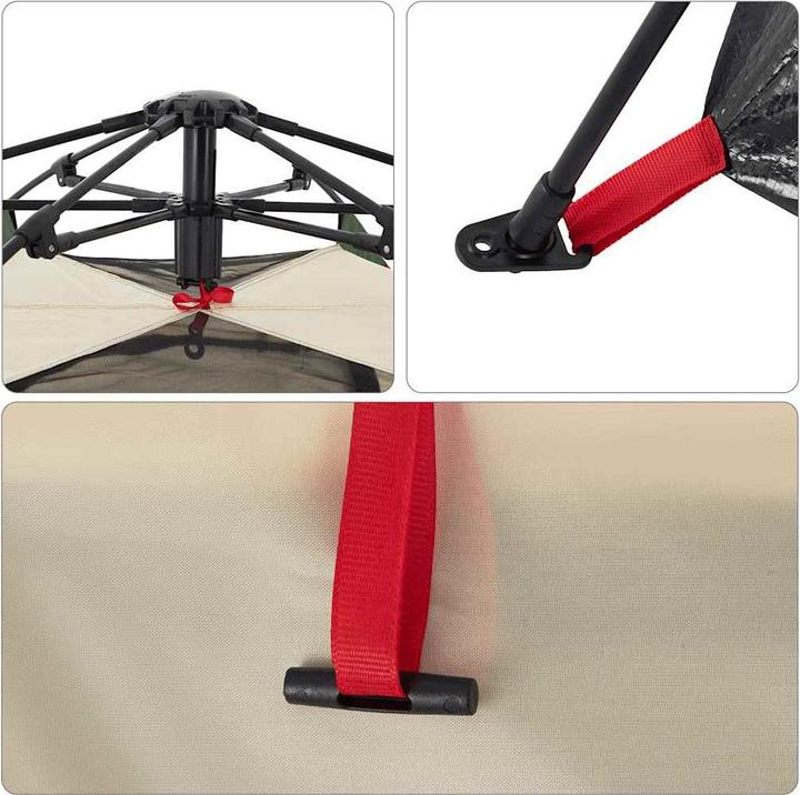 Produktbild VidaXL Campingzelt 4 Personen Quick Release (Kuppelzelt, 4.55 kg, 4 Personen)