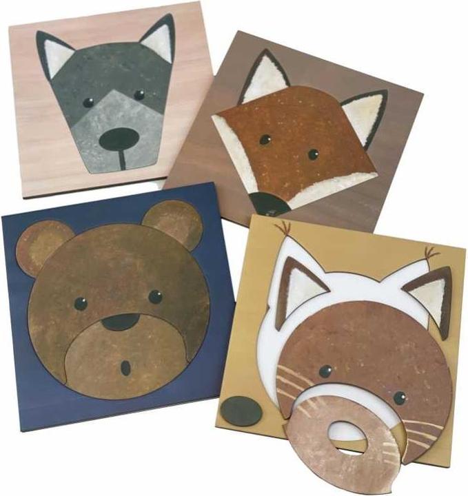 Actual product image Egmont Forest animal puzzles from cardboard (4 pieces)