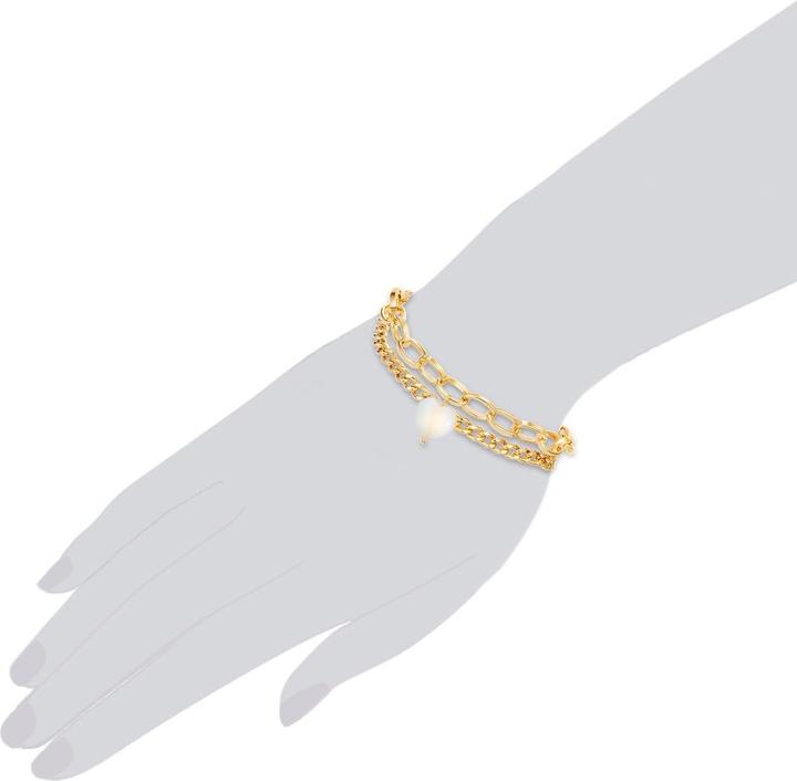 Produktbild Lulu & Jane Damen Messing Perlmutt gelbgold - 29463 (19 cm, Messing)