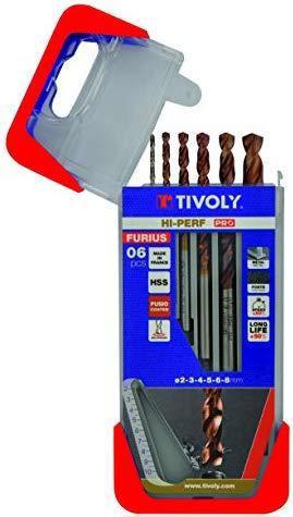 Tivoly Jeu de forets à métaux FURIUS HSS Clipster PRO 6pcs. Ø2-8mm (Ø2-8mm)