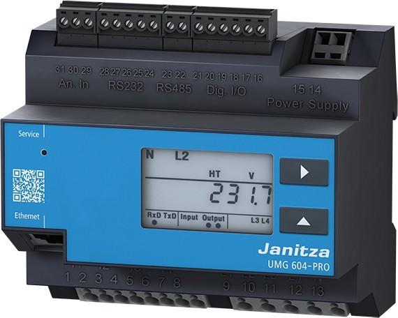 Actual product image Janitza UMG 604-PRO 24 V power quality analyser Power quality analyser UMG 604-PRO