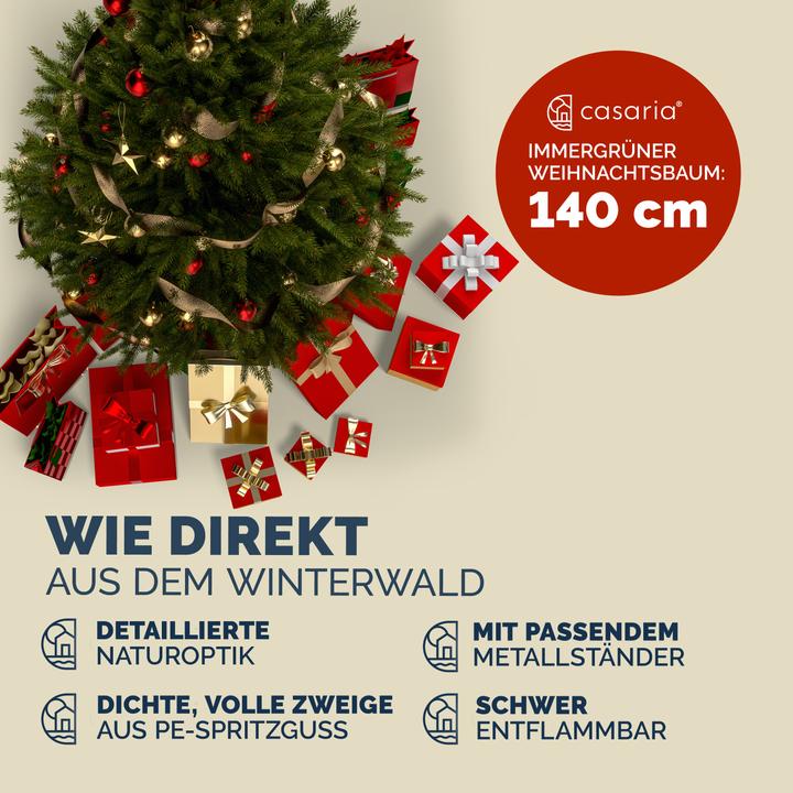 Produktbild Casaria Weihnachtsbaum (140 cm)