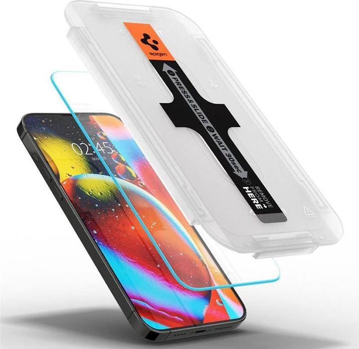 Produktbild Spigen Glas.tR EZ Fit (2 Stück, Apple iPhone 13, Apple iPhone 13 Pro)