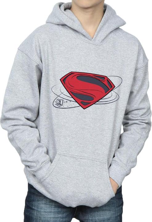 Actual product image Boys Justice League Movie Superman Logo Hoodie (152, 158)