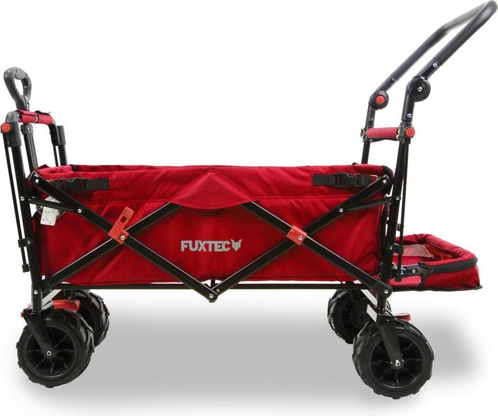Image du produit Fuxtec Strand-Bollerwagen FX-CTB800 mit UV-geschütztem Sonnendach,Schiebegriff & Innenraumverlängeru