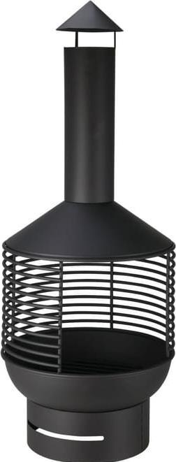 Productafbeelding Ambiance Technology Gartenkamin - Metall - schwarz - ca. 41 x 41x 105 cm