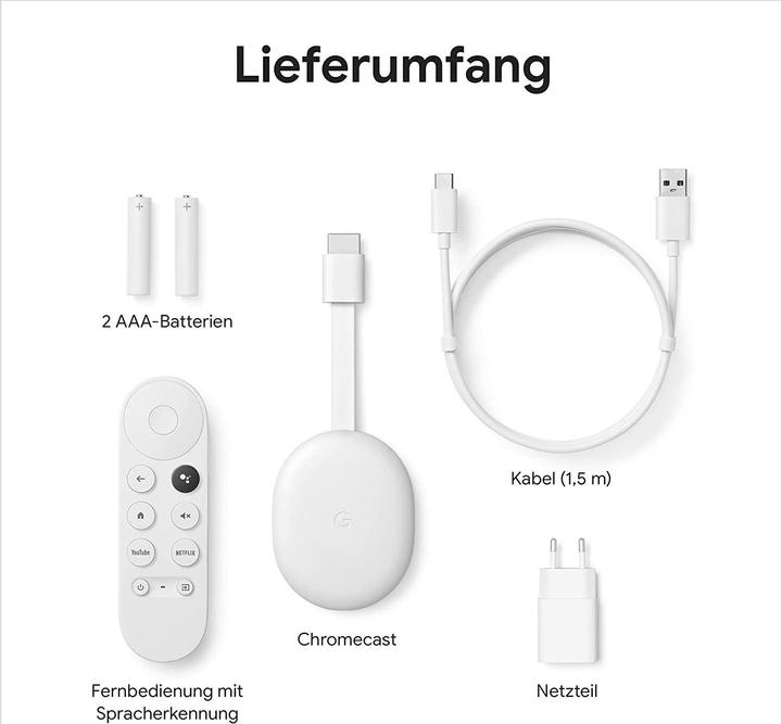 Actual product image Google Chromecast with TV HD (Android Go)
