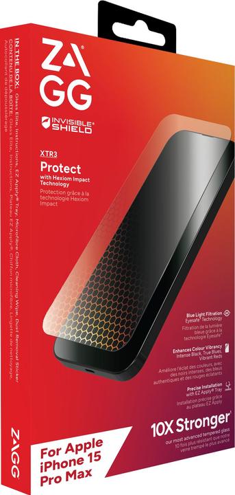 Immagine prodotto Zagg Invisibleshield Vetro Xtr3 Am E (1 Pezzo/i, Apple iPhone 15 Pro Max)
