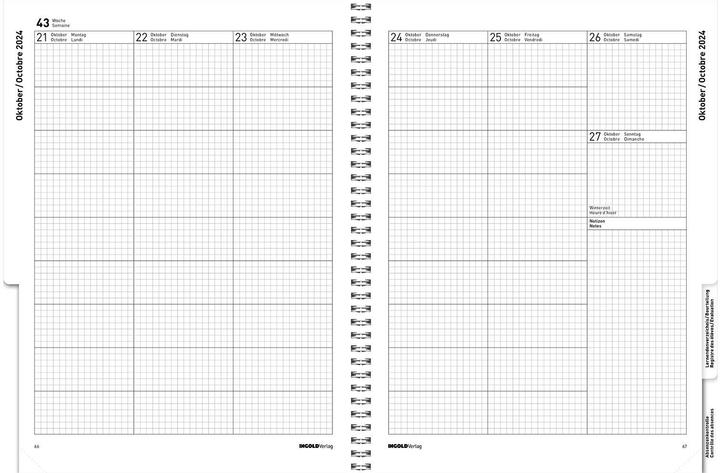 Produktbild Agenda Edition Spiral Flex (23 x 30.5 cm, Deutsch, Französisch)