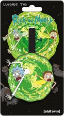 Pyramid RICK & MORTY - Portal - Etiquette de bagage '10x18'