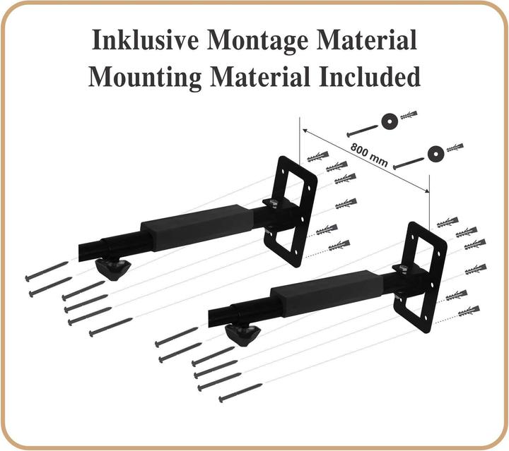 Actual product image Lanco Folding wall bracket for roof boxes