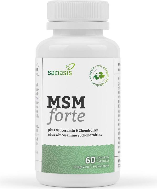 Immagine prodotto Sanasis MSM Glucosamina & Condroitina Capsula (60 Pezzo/i, Pillole, 84 g)