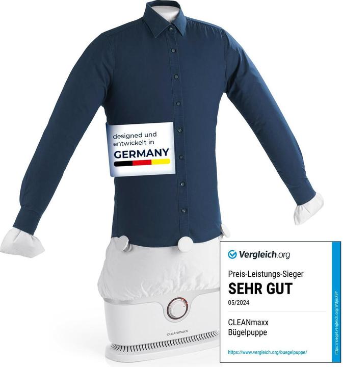 Productafbeelding CleanMaxx Strijkijzer voor overhemden en blouses (1800 W)