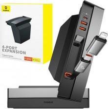 Immagine prodotto Baseus HUB USB serie T-Space per Tesla Model 3 / Y con cavo USB C integrato da 45 W - Nero