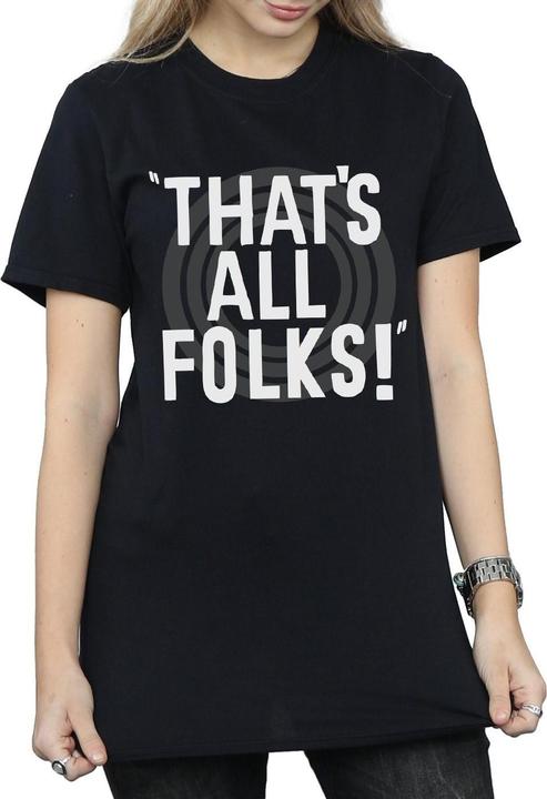 Image du produit Looney Tunes - T-shirt THAT'S ALL FOLKS TEXT - Femme (M)