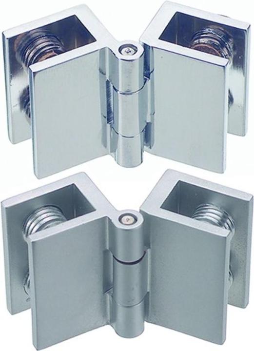 Actual product image Werkstarck Double glass door hinges for flush mounting