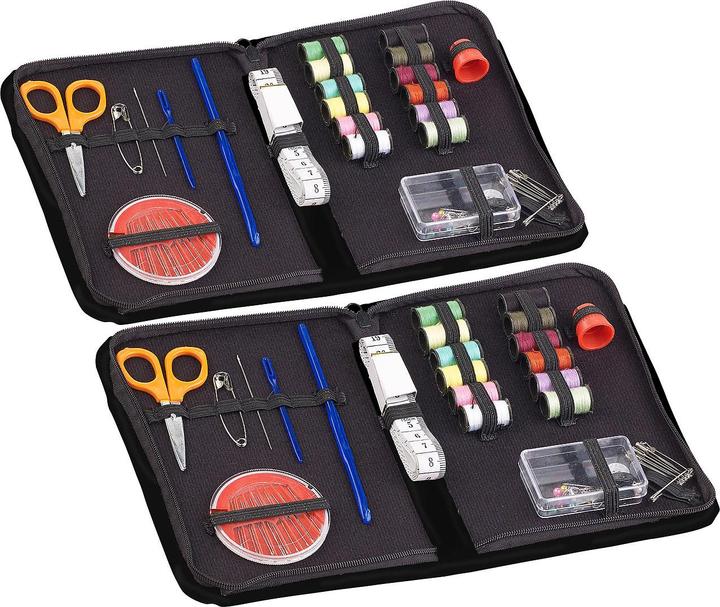 Produktbild Pearl 2er-Set 59-teilige Nähsets im Reise-Etui