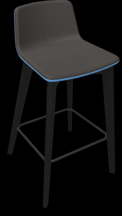 Gris foncé, Noir, Bleu clair, Frêne teinté noir
