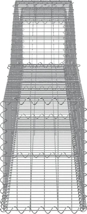 Image du produit VidaXL Gabionen mit Hochbogen 7 Stk. 400x30x40/60 cm Verzinktes Eisen
