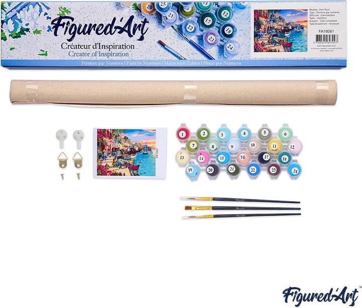 Produktbild Figured'Art Landschaftlicher Sonnenuntergang und Pferde