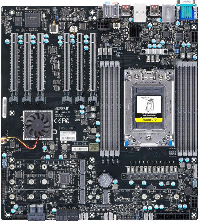 Actual product image Supermicro M12SWA-TF (sWRX8, AMD WRX80, E-ATX)