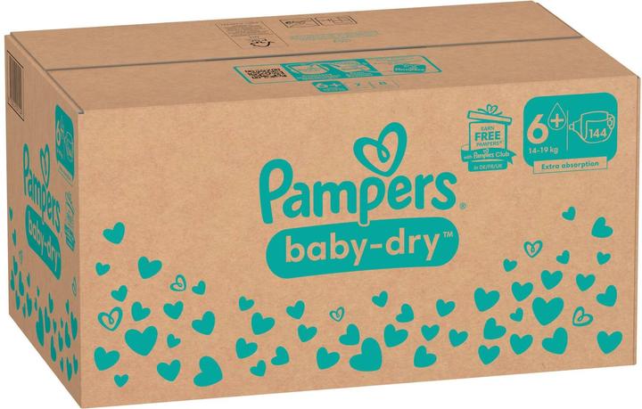 Produktbild Pampers Baby-Dry (Gr. 6+, Monatsbox, 144 Stück)