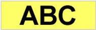 Actual product image Brother TZC51 Laminated tape (2.40 cm, Yellow, Black)