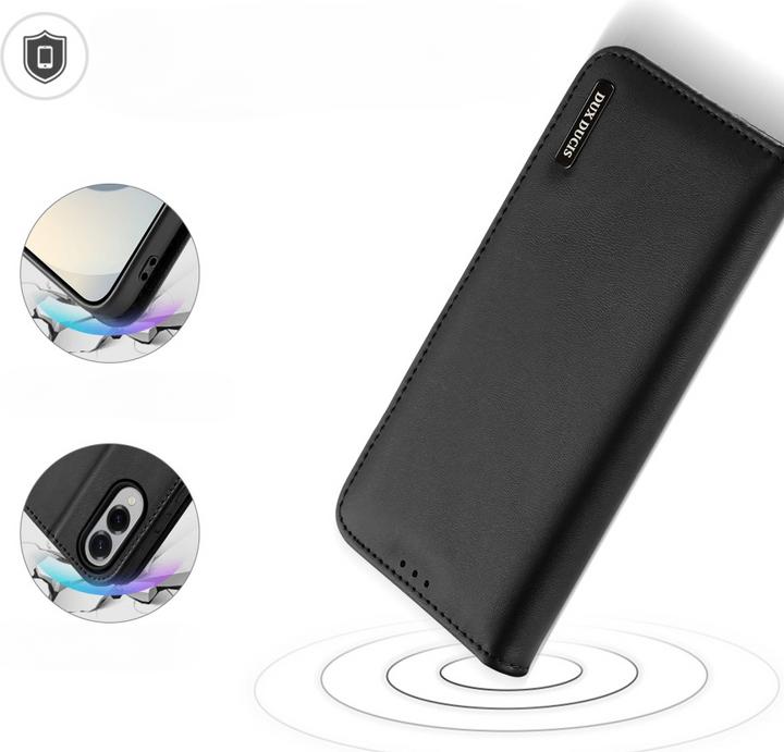 Actual product image Dux Ducis Samsung Galaxy S25 Edge Cover with Wallet - Black (Samsung Galaxy S25 Edge)