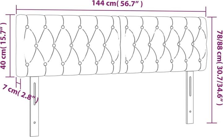 Immagine prodotto VidaXL Fran (144 x 7 x 88 cm)