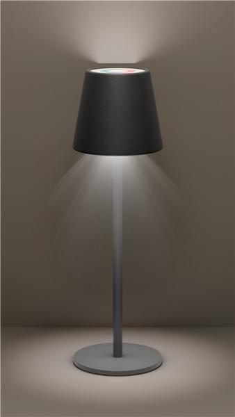 Actual product image Goobay Wireless LED table lamp RGB, black (150 lm)