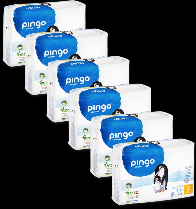 Pingo Pannolini ecologici (Dimensione 2, Pacco mensile, 252 Pezzo/i)