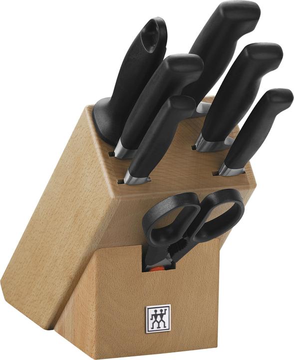 Image du produit Zwilling Bloc à couteaux 8 pcs. équipé hêtre