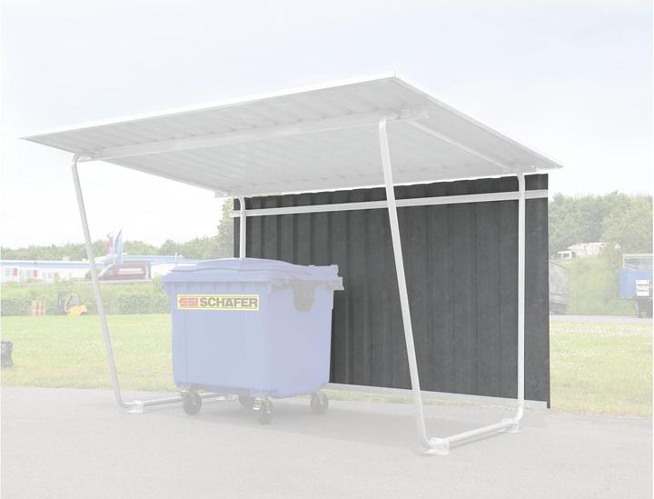 Produktbild kaiserkraft Rückwand zu Flachdachüberdachung