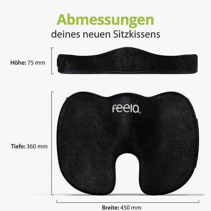 Actual product image Feela Orthopedic seat cushion (45 x 33.5 cm)