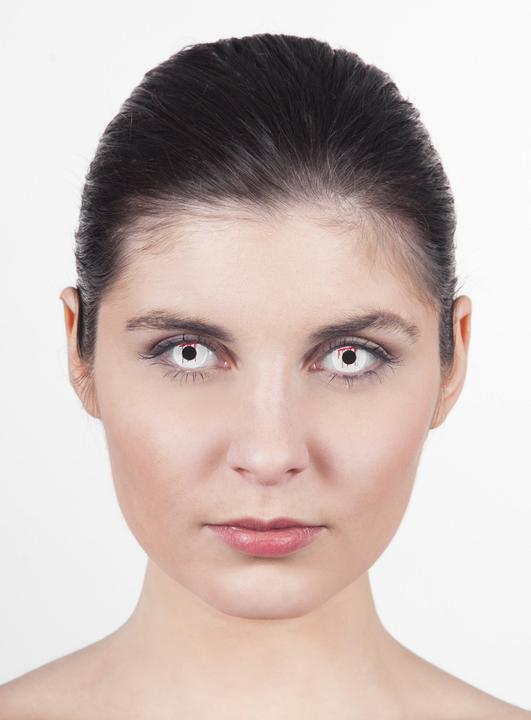Produktbild Metamorph Blutendes Auge weiss mit Dioptrien (Weiss)