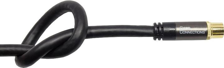 Actual product image Good Connections SAT antenna cable SmartFLEX, IEC/coax male angled to female, gold plated, quad shielded (120 dB, Antenna cable)